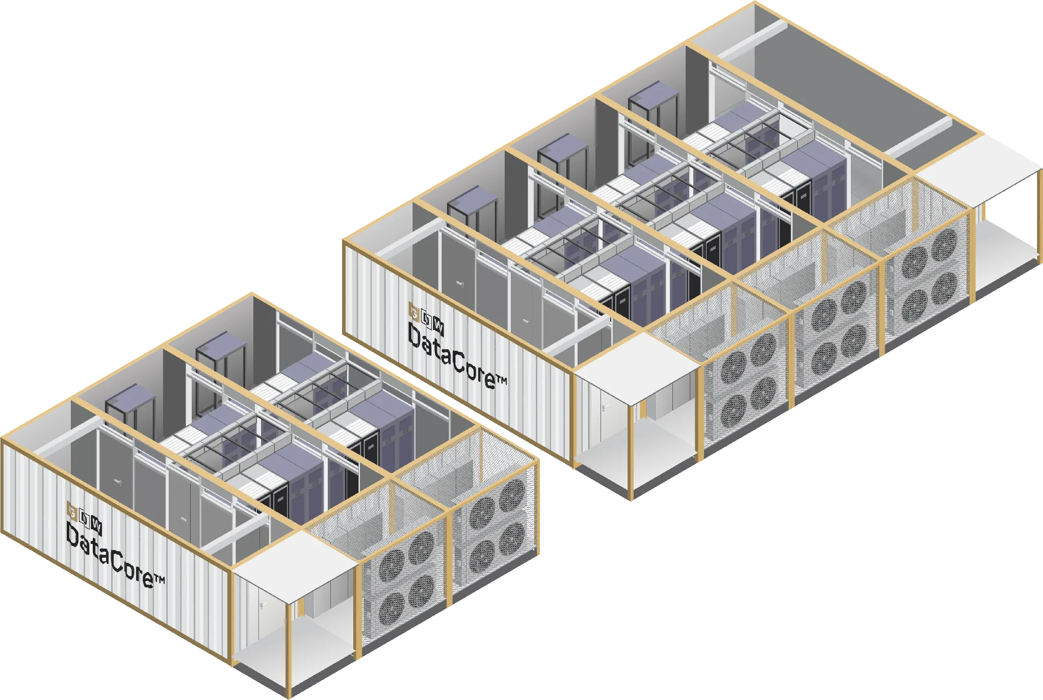 DataCore X: машинный зал и энергоблок отдельными зданиями, площадка растёт кластерами